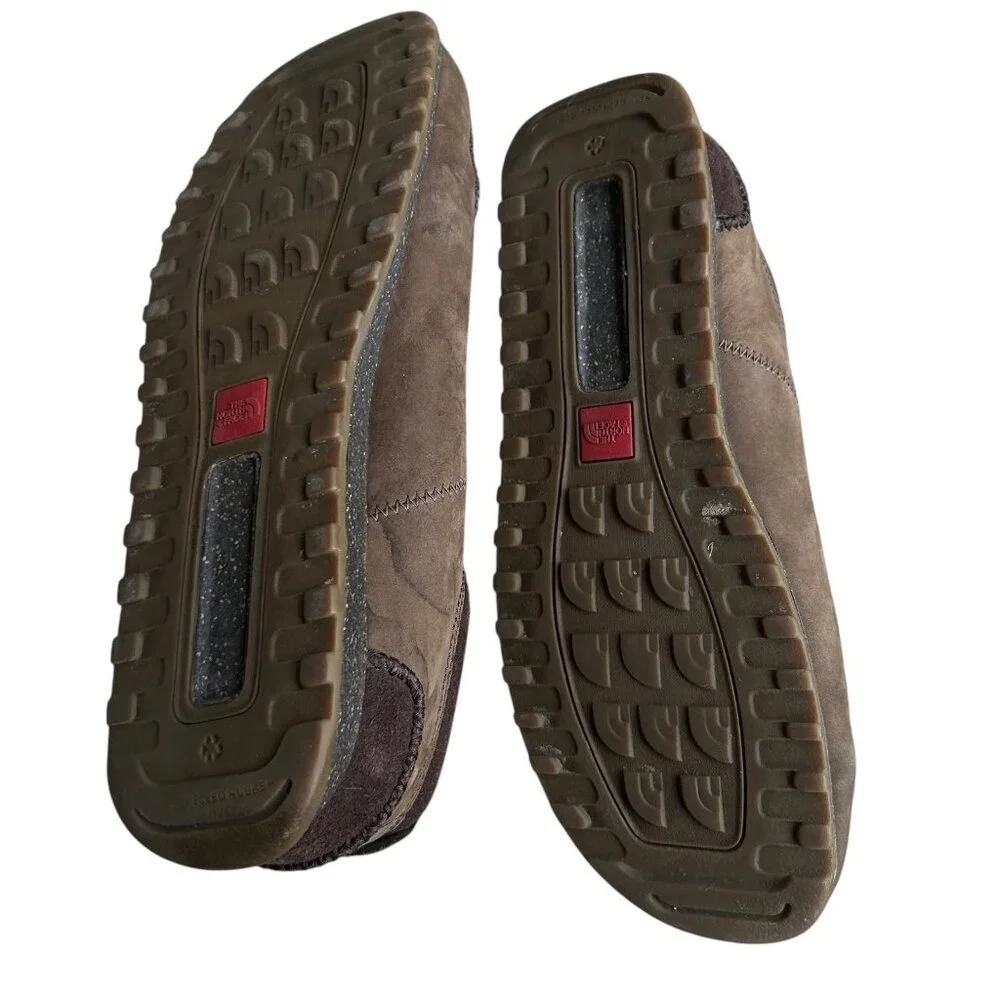 The North Face Brown Suede Lace Up Casual Shoes Cork insoles Size 12
